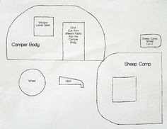 the diagram shows how to make a camper bed