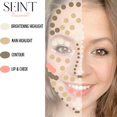 Makeup Diagram, Makeup Placement, Eyeshadow Tips, Beauty Hair Makeup