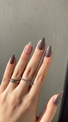 Crocette Long Dress, Middle Length Nails, Knitt Maxi Dress, Tank Dresses, Cute Simple Nails, Gray Nails, Her Nails, Girls Nails, Minimalist Nails