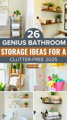 bathroom storage ideas for a clutter - free home