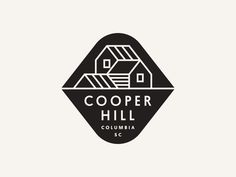 the cooper hill columbia sc logo is shown in black and white, with an image of a