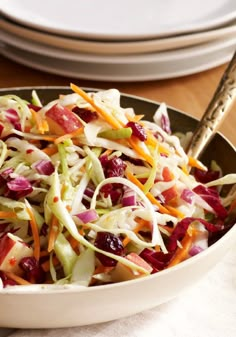 a salad in a bowl on a table