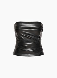 CHEMISTRY TUBE TOP | Aritzia Leather Tube Top, Sweat Vest, Model Outfits, Fashion Portfolio, So Real, Dress Suits, Tube Top, Chemistry, Pretty Outfits