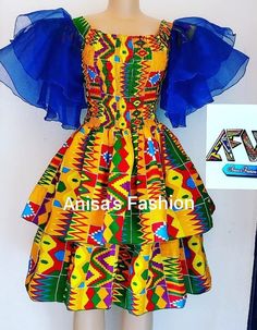 Latest Ankara Short Grown, Kitchen Party Dresses African, Kitchen Party Dresses, Dresses African Fashion, African Traditional Wear, African Fabric Dress, African Dresses For Kids