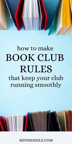 books with the title how to make book club rules that keep your club running smoothly