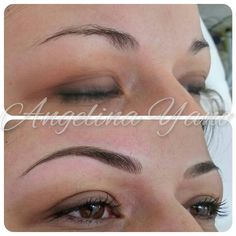 Micro Bladed Eyebrows, Microblade Eyebrows, Tattoo Brows, Round Eyebrows, Micro Blading, Overnight Beauty Hacks, Beauty Hacks Lips