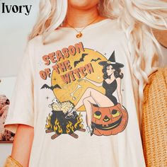 Season of the Witch Shirt Funny Vintage Halloween Tshirt Cute Retro Horror Social Club Tee Fall Party Trendy Spooky Clothing Comfort Colors - Etsy Vintage Halloween Shirt, 21 Party, Trendy Shirt Designs, Summer Graphic Tee, Retro Horror, Halloween Tshirt, Halloween 2024, Funny Vintage, Animal Cartoon