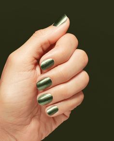 Elphaba Nails, Olive Green Nail Polish, Green Nail Colors, Interview Nails, Nail Polish Opi, Nail Polish Gift Set, Winter Nail Polish, Nail Polish Gift, Nail Polish Removers