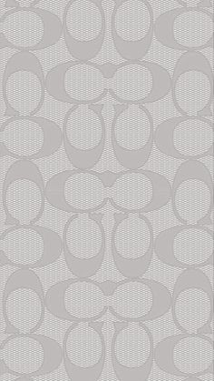 a gray and white wallpaper with circles on it