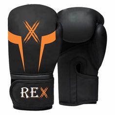 the rex boxing gloves are black and green