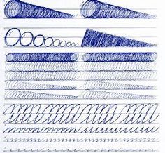 several different types of pencils are shown in this drawing