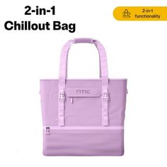 the two - in - 1 chillout bag is pink