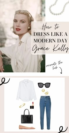 Grace Kelly Style Inspiration, Princess Grace Kelly Fashion, Timeless And Classic Fashion, Dress Like Grace Kelly, Grace Kelly Soft Classic, Classic 50s Fashion, Cute Classic Style, Classic Modern Style Women, Modern Classic Fashion Woman