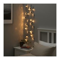 BLÖTSNÖ LED string light with 24 lights  - IKEA Foyer Wall, Ikea Ideas, Indoor String Lights, Light Chain, Light Garland, Beach Surf, Window Painting, Led String Lights, Bedroom Lighting