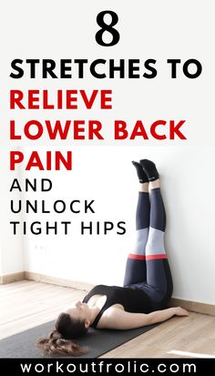 Sore Lower Back, Lower Back Pain Stretches, Relieve Lower Back Pain, Low Back Stretches, Back Stretches For Pain, Back Pain Remedies, Upper Back Pain