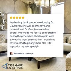 Thank you for the kind words and for sharing your experience with others, Alexandra! #LASIK #LAISKlosangles #patienttestimonial #weloveourpatients #AssilGaurEyeInstitute #LosAngeles #BeverlyHills #SantaMonica #EyeCare #VisionCorrection #EyeSurgery #Ophthalmology #EyeCare #EyeDoctor #EyeSurgeon #LASIKSurgeon #LASIKlasereyesurgery Center Of Excellence, Health Advice, Cool Eyes