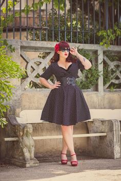 Rockabilly Style Men, Vintage Outfits 50s Rockabilly Style, Pinup Photo Shoot Ideas, Rockabilly Fashion Plus Size, A Line Skirt Outfits, Woodland Nymph, Eclectic Fashion Style, Vintage Outfits 50s, Pinup Photoshoot