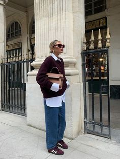 90s Jeans | SheerLuxe Fall Fashion 2024 Street Style, 2025 Outfits Women, Street Style 2024 Women, Brown Spezial Adidas Outfit Women, Colourful Sneaker Outfits Women, Nyc Winter Outfits Women, Street Style Winter 2024 Women, Winter 2025 Outfits Women, Old English Outfit