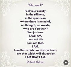 a poem written in purple ink with the words, who am i?? feel your reality