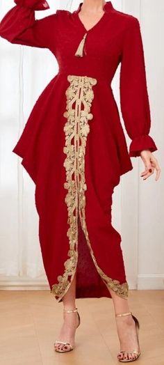 Draped style desinger kurti  trendy fashionsand excellent design Elegant V-neck Kurta For Festive Occasions, Elegant Red Designer Wear Kaftan, Elegant Red Designer Kaftan, Elegant Designer V-neck Kurta, Elegant V-neck Party Kurta, Traditional Drape Abaya With Resham Embroidery, Designer Long Sleeve Tunic With Dupatta, Festive Dabka Work Tunic, Fitted V-neck Kaftan For Festive Occasions