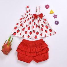 Material:Polyester Thickness:Regular Package included:2 Pieces Season:Summer Sales 2-piece Strawberry Printed Tops & Solid Shorts for Toddler Girl Wholesale children's clothing,which is very comfortable to wear it.Fashionable high quality organic and affordable clothes 2-piece Strawberry Printed Tops & Solid Shorts for Toddler Girl Wholesale children's clothing that will always catch the attention of people.2-piece Strawberry Printed Tops & Solid Shorts for Toddler Girl Wholesale children's clot Casual Strawberry Print Sets For Spring, Summer Cotton Sets With Strawberry Print, White Matching Sets For Summer, White Matching Summer Sets, Cute Cotton Short Set For Summer, Summer Playwear Set With Shorts, Summer Playwear Set Shorts, Cute Spring Vacation Sets, White Short Set For Playtime In Summer