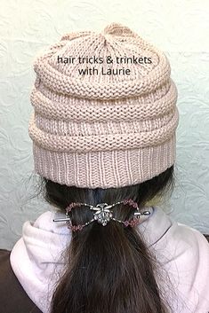 Hat hair can be adorable with a beautiful hair clip to hold your ponytail.  7 sizes to choose from for that custom fit. Hat Hair, Hair Curly, Hair Sticks