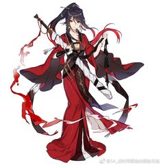 Anime Kimono, Art Kawaii, Anime Warrior, Poses References, An Anime, Anime Outfits, Fantasy Character Design, 그림 그리기