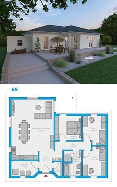 the floor plan for this house is very large