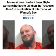 three mug shots of men in orange shirts, one with beards and the other with short hair