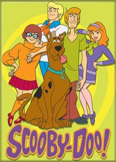 the scooby - doo show is featured in this cartoon poster for children's television