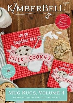 the cover of kimberbell's milk and cookies book