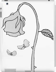 Slim impact-resistant polycarbonate case with protective lip and full access to device ports. Vibrant colors embedded directly into the case for longevity. Available for iPad 4/3/2. A wilted rose ? Wilted Rose Drawing, Wilting Rose, Red Rose Drawing, Rose Doodle, Wilted Rose, Annotated Books, Rose Outline, Ipad Snap, Simple Rose