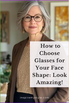 For many people, fashion and clothes are a way to express their personality, showcase their creativity, and add some fun and color to their lives. But what you might not realize is that what you wear can seriously affect your image - especially as you get older. Best Glasses For Square Face Shape, Glasses Square Face For Women, Glasses Frames For Women Small Face, Eye Glasses For Women With White Hair, Frames For Round Faces Eyeglasses, Eye Glasses For Square Face Shape, Eye Glasses Trend For 2024, Women’s Eyeglasses Frames 2024, 2025 Glasses Trends