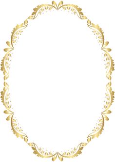 an ornate gold frame with leaves