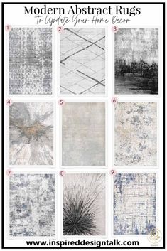 modern abstract rugs to update your home decor