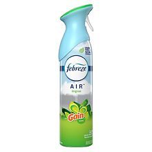 a bottle of air freshener on a white background