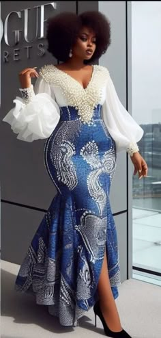 Chitenge Outfits, African Attire Dresses, African Fabric Dress, Long African Dresses, African Print Dress Ankara, Best African Dresses, African Dresses Modern, Afrikaanse Mode, African Wear Dresses