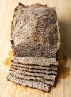 a stack of crackers sitting on top of a wooden table