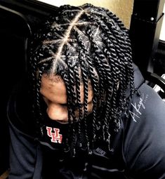 Twist On Natural Hair Men, Braids For Men Twists, 2 Strand Twist Locs Style Men, 2 Strand Twist Styles Natural Men, Twist Braids Hairstyles Men, 2 Strand Twist Men, Single Braids Hairstyles, Two Strand Twist Hairstyles