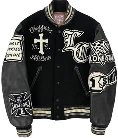 Luxury Cotton Men's Varsity Jacket, Luxury Men's Hooded Varsity Jacket, Luxury White Urban Varsity Jacket, Cheap Urban Style Varsity Jacket For Streetwear, Luxury Leather Varsity Outerwear, Luxury Men's Varsity Jacket With Letter Print, Luxury Men's Varsity Jacket For Sports Events, Luxury Black Varsity Outerwear, Luxury Cotton Varsity Jacket For Men