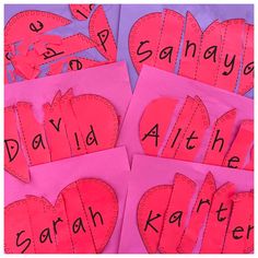 valentine's day activities for kids to do with the letters and numbers on paper