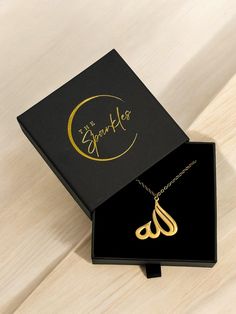 Allah Necklace Religious Pendant , Gift for Her Muslim Jewelry Islamic Gift 18K Gold Plated Jewelry Presents | Celebration | Everyday Wear The highly anticipated Allah Necklace is finally here! What better way to make a statement than by wearing this beautiful piece featuring Allah's name as a reminder? Its unique design stands out effortlessly, elevating both elegant and casual outfits. Product Details: Pendant : 30mm, Necklace Length: 18 inch chain + 5 cm extension Material: Premium Stainless Allah Gold Necklace, Allah Necklace, Allah Pendant, Islamic Gifts, Gold Plated Necklace, Perfect Gift For Her, Necklace Length, Gold Plated Jewelry, Favorite Jewelry