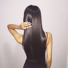 pinterest: @ flawlessxy Brazilian Straight Hair Weave, Hair Colorful, Straight Weave Hairstyles, Baddie Outfit, Brazilian Straight Hair, Long Black Hair, Front Lace Wigs Human Hair, Straight Human Hair, Dark Brown Hair