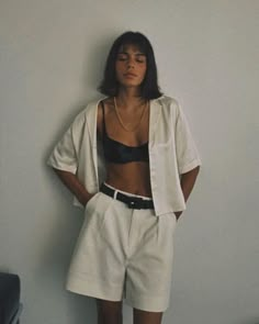 Looks Pinterest, Summer Shorts Outfits, Looks Street Style, Mode Vintage, Mode Inspiration, Looks Vintage, Spring Summer Outfits, Look Fashion, Summer Looks