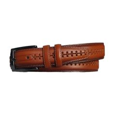 "Buy Dressing Belts For Men Cognac High Quality Calfskin Gents Genuine Leather Belt With Silver Buckle 3.5 Cm ----- BELT SIZE: Choose from drop down menu above BELT width: 1 3/8\" | 3.5 cm LEATHER: Genuine leather COLOR: Cognac BUCKLE: Silver color CONDITION: New ----- ALL BELTS ARE MEASURED FROM THE LEATHER PART'S END TO THE MIDDLE HOLE. Usually choose belt two sizes larger than regular jeans size. For example, if you wear jeans in size 34\", then belt size 38\" would fit well.  PAYMENT Shoppin Modern Brown Belt Buckles For Business, Modern Brown Belt Buckle For Business, Classic Cognac Leather Belt, Classic Brown Belt Buckles For Business, Formal Brown Belts, Formal Leather Belt Buckles In Cognac, Brown Leather Belt Buckles For Business, Brown Leather Belt Buckle For Business, Formal Cognac Leather Belt Buckles