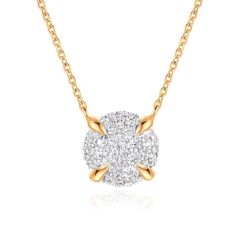 PRICES MAY VARY. Elegant Solitaire Necklaces: Our round solitaire pendant sparkles as it sits in a halo of cubic zirconia stones. Simply exquisite and enchanting! A super dainty gold necklace, the diamond necklace is a classic necklace for every women. This sparkling little beauty will add a hint of elegance to anything you wear. Perfect for everyday and any night Size: The cubic zirconia pendant mearsures 10.2mm in diameter, and the necklace chain could adjustable from 15.75 to 17.32 inches wit Single Diamond Necklace, Thick Gold Chain, Gold Necklace For Women, Dainty Gold Jewelry, Simple Chain, Solitaire Necklace, Necklace Cute, Round Solitaire, Yellow Gold Necklace