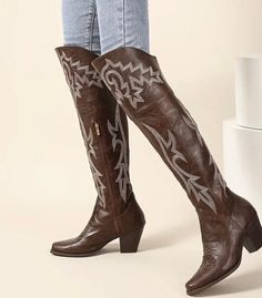 Wide calve Ladies The search is over this is the perfect knee high cowgirl boot!!  Western Cowgirl  Country  Boots Snip Toe Knee-high Boots For Rodeo And Fall, Fall Snip Toe Knee-high Boots For Rodeo, Western Snip Toe Knee-high Boots For Fall, Fall Mid-calf Boots For Ranch, Fitted Mid-calf Boots For Ranch In Winter, Fitted Mid-calf Winter Boots For Ranch, Fall Ranch Mid-calf Boots, Fall Ranch Style Mid-calf Boots, Western Wide Calf Knee-high Boots For Rodeo