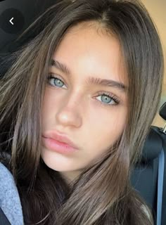 Hair Blue Eyes, Girl With Brown Hair And Blue Eyes, Brain Teaser Questions, Blue Eyes Brown Hair, Brunette Blue Eyes, Brain Teasers For Adults, Pelo Cafe, Brain Teasers With Answers, Ball Makeup