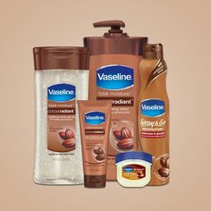 Coco Butter Shower Routine, Coco Butter Aesthetic, Body Gel Oil, Vaseline Products, Vaseline Intensive Care Cocoa Radiant, Vaseline Intensive Care, Coco Butter, Skin Care Basics, Basic Skin Care