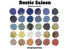 the color palette for rustic salon